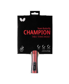 Ракетка для настільного тенісу BUTTERFLY Champion Team, чорно-червона