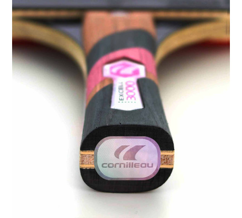 Ракетка для настільного тенісу Cornilleau EXCELL CARBON 3000, чорно-червона