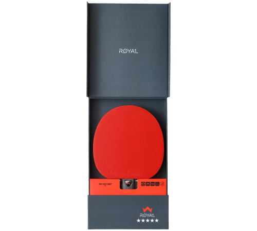 Ракетка для настільного тенісу Stiga Royal Carbon 5 Star FL, чорно-червона