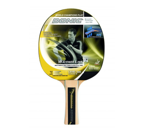 Ракетка для настільного тенісу DONIC WALDNER 500, чорна