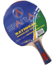 Ракетка для настільного тенісу SPARTAN Easy, чорно-червона