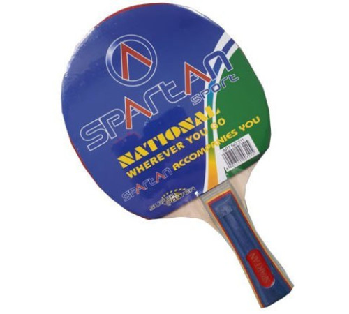Ракетка для настільного тенісу SPARTAN Easy, чорно-червона