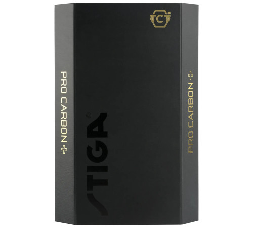 Ракетка для настільного тенісу Stiga Pro Carbon Plus 5 Star FL, чорна