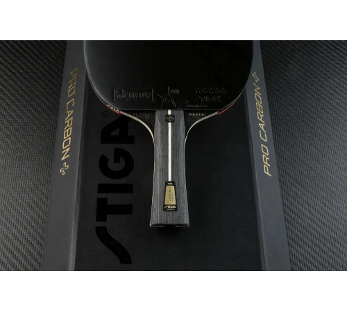 Ракетка для настільного тенісу Stiga Pro Carbon Plus 5 Star FL, чорна