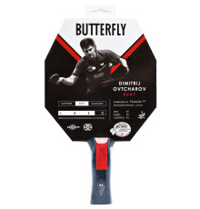 Ракетка для настільного тенісу BUTTERFLY Ovtcharov Ruby, чорно-червона