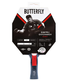 Ракетка для настільного тенісу BUTTERFLY Ovtcharov Ruby, чорно-червона