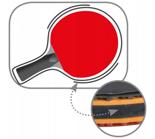 Ракетка для настільного тенісу BUTTERFLY Timo Boll Black, чорно-червона