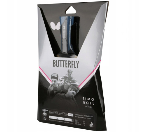 Ракетка для настільного тенісу BUTTERFLY Timo Boll Black, чорно-червона