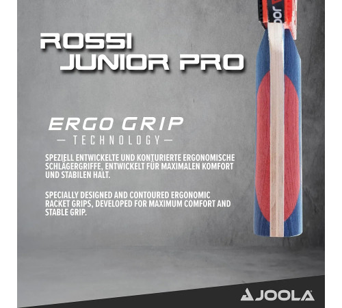 Ракетка для настільного тенісу Joola Rossi JR Pro 53140, чорно-червона