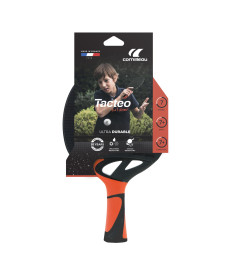 Ракетка для настільного тенісу Cornilleau TACTEO 50 OUTDOOR, чорно-помаранчева