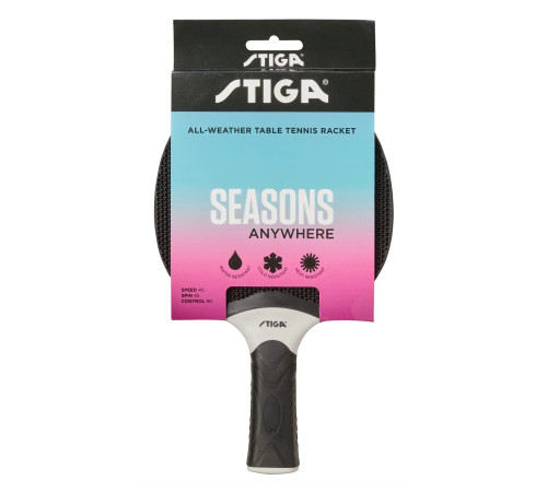 Ракетка для настільного тенісу Stiga Seasons Anywhere Black FL, чорно-червоний