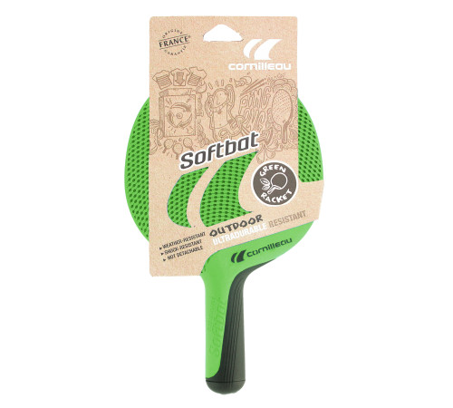 Ракетка для настільного тенісу Cornilleau SOFTBAT OUTDOOR, зелена