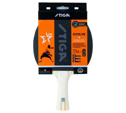 Ракетка для настільного тенісу Stiga Evolve FL, чорно-червона