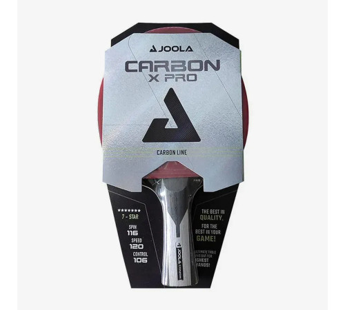 Ракетка для настільного тенісу Joola Carbon X PRO, червона