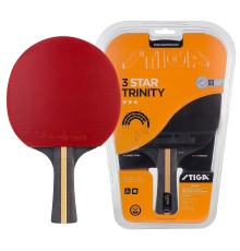 Ракетка для настільного тенісу Stiga Trinity 3 Star FL, чорно-червона
