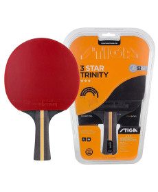 Ракетка для настільного тенісу Stiga Trinity 3 Star FL, чорно-червона