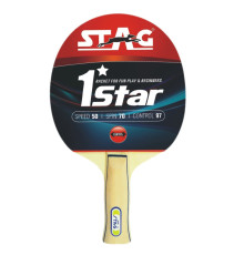 Ракетка для настільного тенісу STAG 1STAR, червона