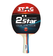 Ракетка для настільного тенісу STAG 2STAR, червона