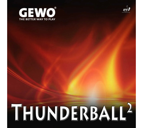 Накладка для ракетки Gewo Thunderball² 2.1, чорна