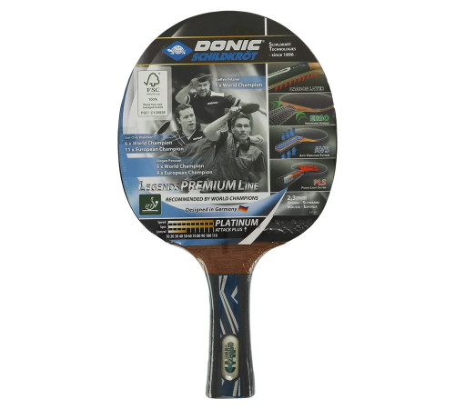 Набір для настільного тенісу Donic Legends Premium Platinum, чорний
