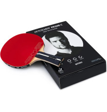 Ракетка для настільного тенісу Butterfly Ovtcharov Prime C Carbon FL, чорно-червона