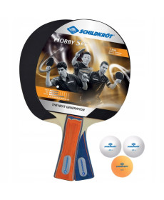 Набір для настільного тенісу DONIC SCHILDKROT Hobby, чорно-червоний