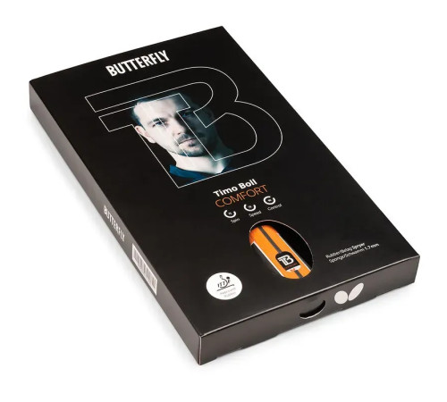 Ракетка для настільного тенісу Butterfly Timo Boll Comfort FL, чорно-червона