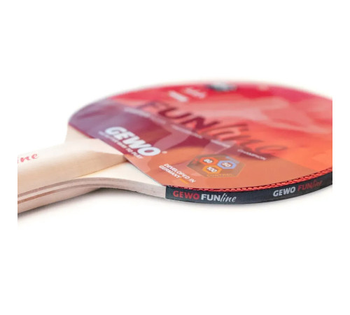 Ракетка для настільного тенісу Gewo Fun-Starter FL, чорно-червона