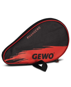 Чохол для ракетки Gewo Round Cover Wave з відділенням для м'ячів, чорно-червоний