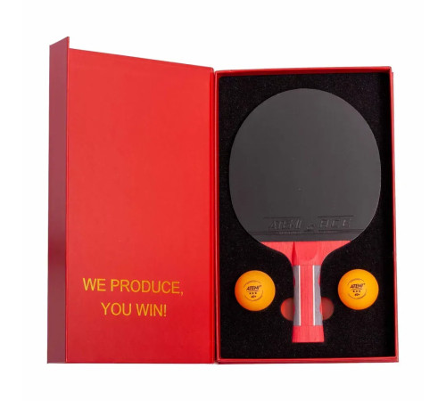Ракетка для настільного тенісу Atemi FLAME, червона