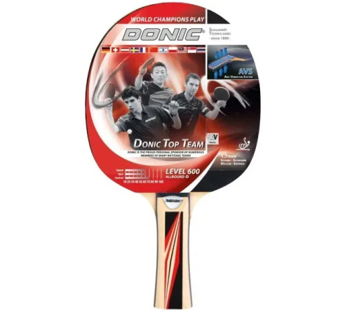 Ракетка для настільного тенісу Donic-Schildkrot Top Team 600, чорний