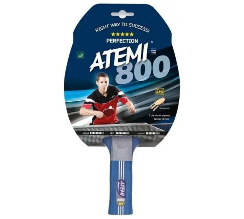 Ракетка для настільного тенісу Atemi 800, чорна