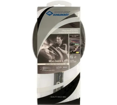 Ракетка для настільного тенісу Donic-Schildkrot Waldner 3000, чорна