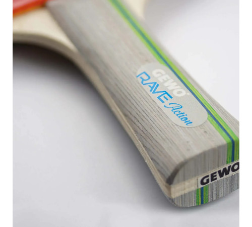 Ракетка для настільного тенісу Gewo Rave Action FL, чорно-червона