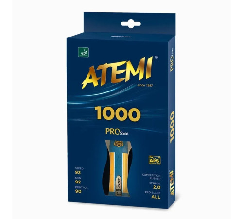 Ракетка для настільного тенісу Atemi 1000 Pro-Line, червона