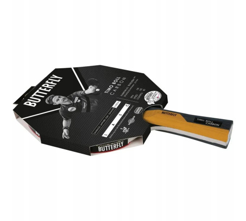 Ракетка для настільного тенісу Butterfly Timo Boll Carbon, чорна