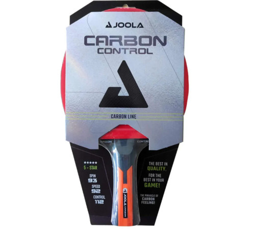 Ракетка для настільного тенісу Joola Carbon CONTROL, чорно-червона