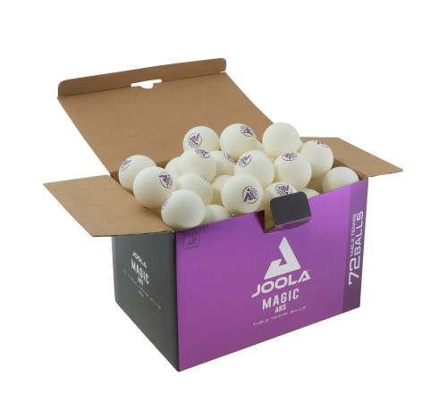 М'ячі для настільного тенісу Joola Magic ABS 40+ 72 шт, білий
