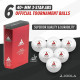 М'ячі для настільного тенісу Joola Prime 40+ White 6 шт, білі