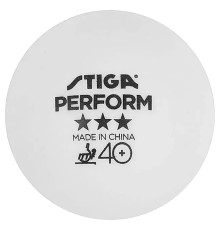 М'ячі для настільного тенісу Stiga Perform ABS 6 шт, білі