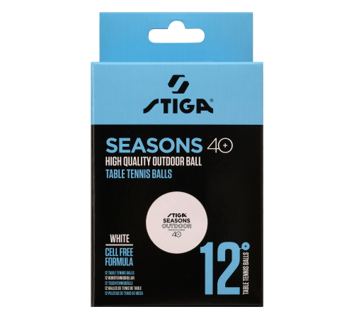 М'ячі для настільного тенісу Stiga Seasons, White 12 шт (1110-2810-12)