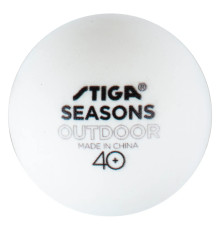 М'ячі для настільного тенісу Stiga Seasons, White 12 шт, білі
