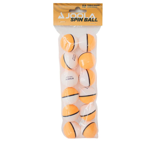 М'ячі для настільного тенісу Joola Spin Ball 12 шт, жовто-білі