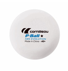 М'ячі для настільного тенісу Cornilleau P-BALL ABS EVOLUTION 1* 6 шт, білі