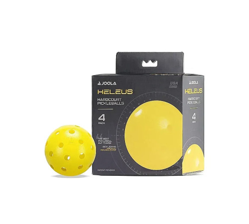 М'ячі для піклболу Joola Heleus 4 шт, жовті