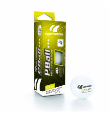 М'ячі для настільного тенісу Cornilleau P-Balls 3 шт, білі
