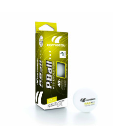М'ячі для настільного тенісу Cornilleau P-Balls 3 шт, білі