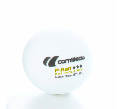 М'ячі для настільного тенісу Cornilleau P-Balls 3 шт, білі