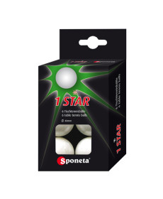 М'ячі для настільного тенісу SPONETA One Star, 3 шт