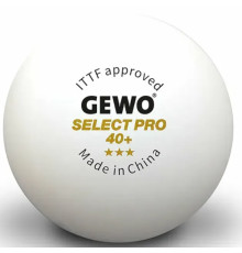 М'ячі для настільного тенісу Gewo Select Pro 40+ 6 шт, білі